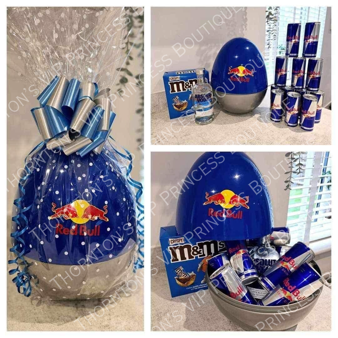 RedBull Filled Christmas Gift XL Egg Hamper