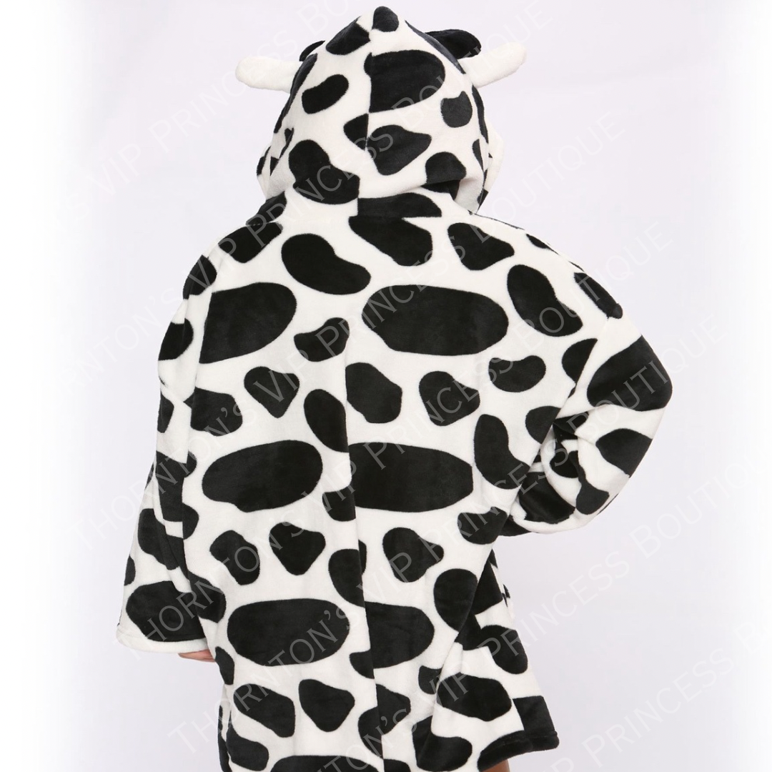 Unisex Cow Oversized Lounge Hoodie