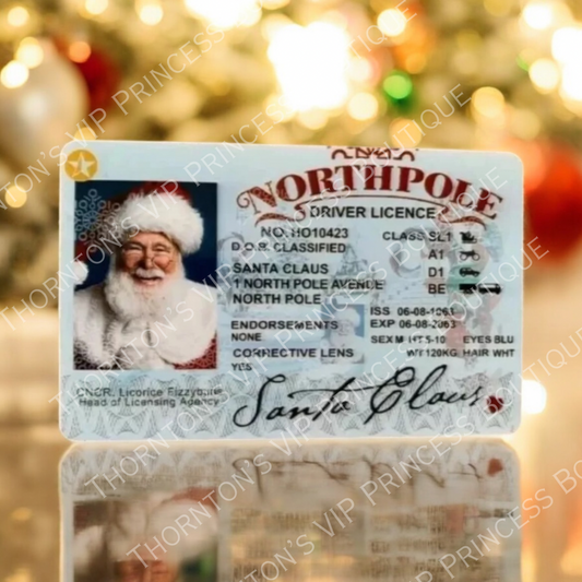 NorthPole Driver License Card