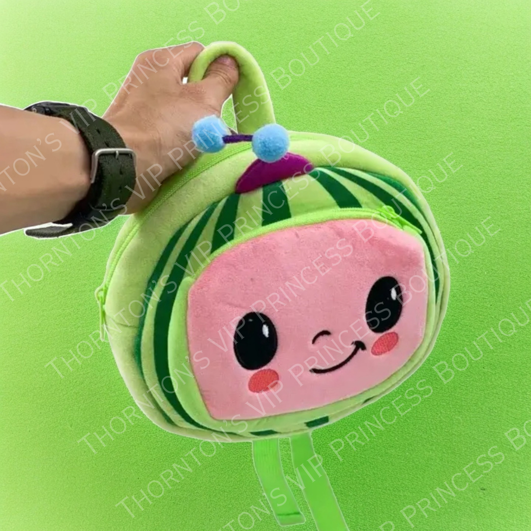 Popular Kids Cartoon Plush Watermelon Backpack