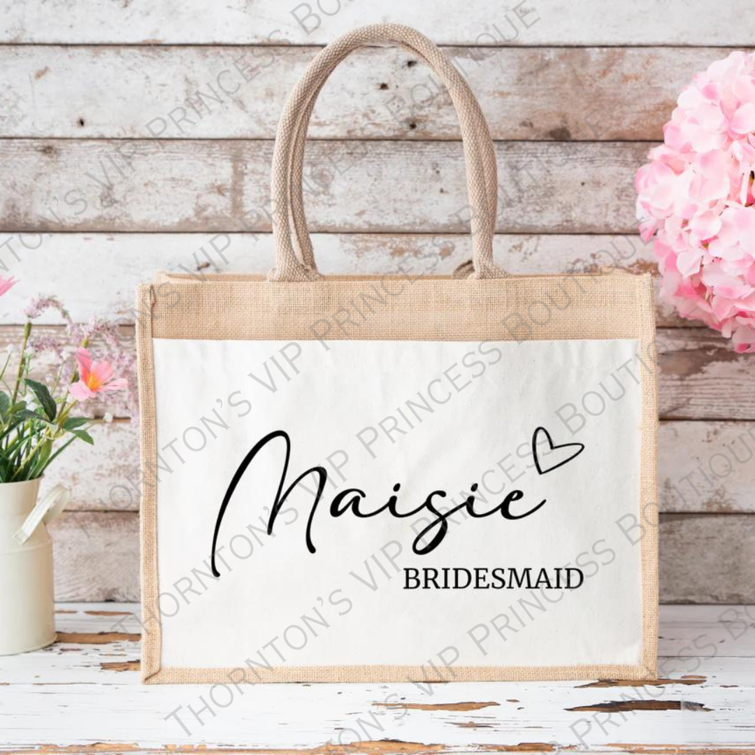 Jute Bridesmaid Bag