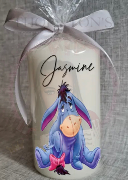 Disney Character Personalised Candles
