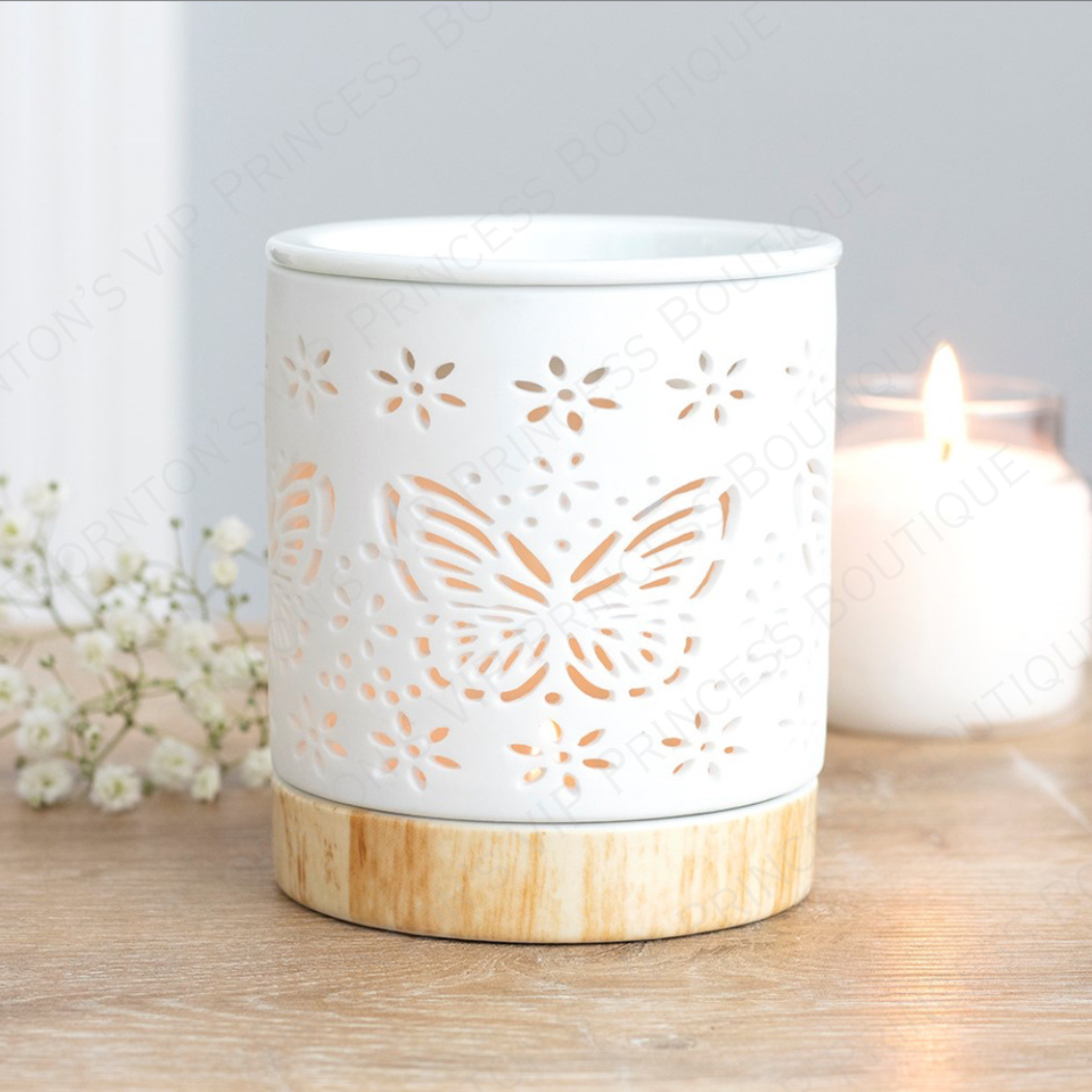 Matte Ceramic Butterfly Burner