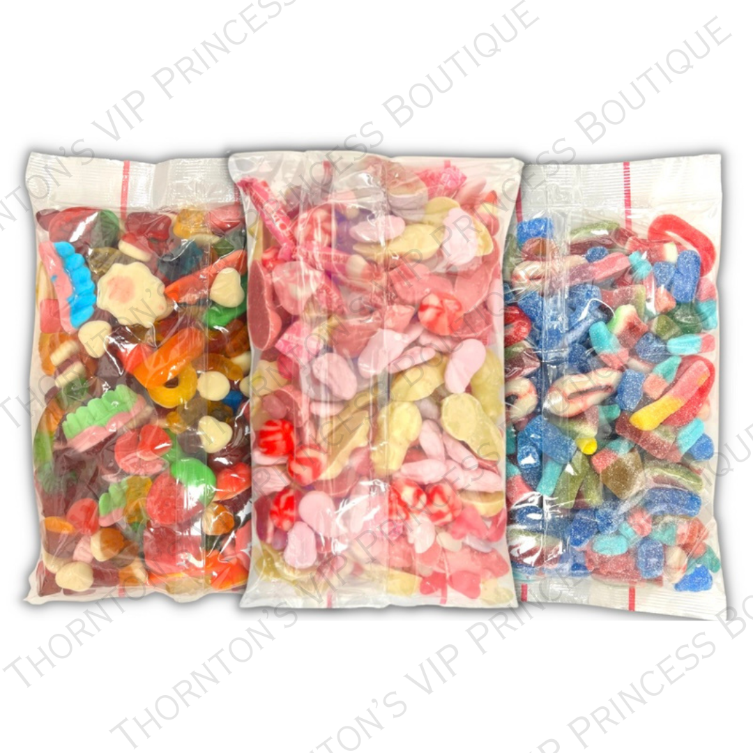 3KG Pick N Mix Pink, Fizzy & Jelly Sweets Mega Deal