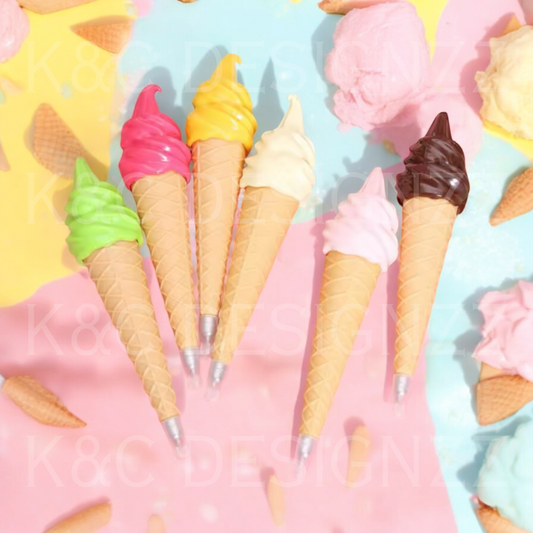 Ice Cream Novelty Pens - Set Of Four