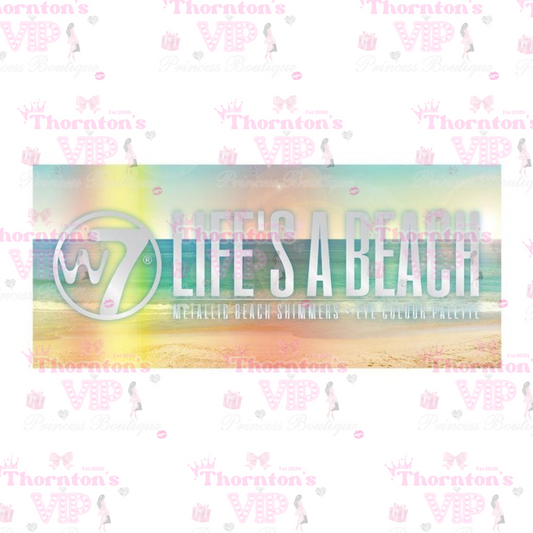 W7 Life's a Beach Metallic Beach Shimmers Eyeshadow Palette