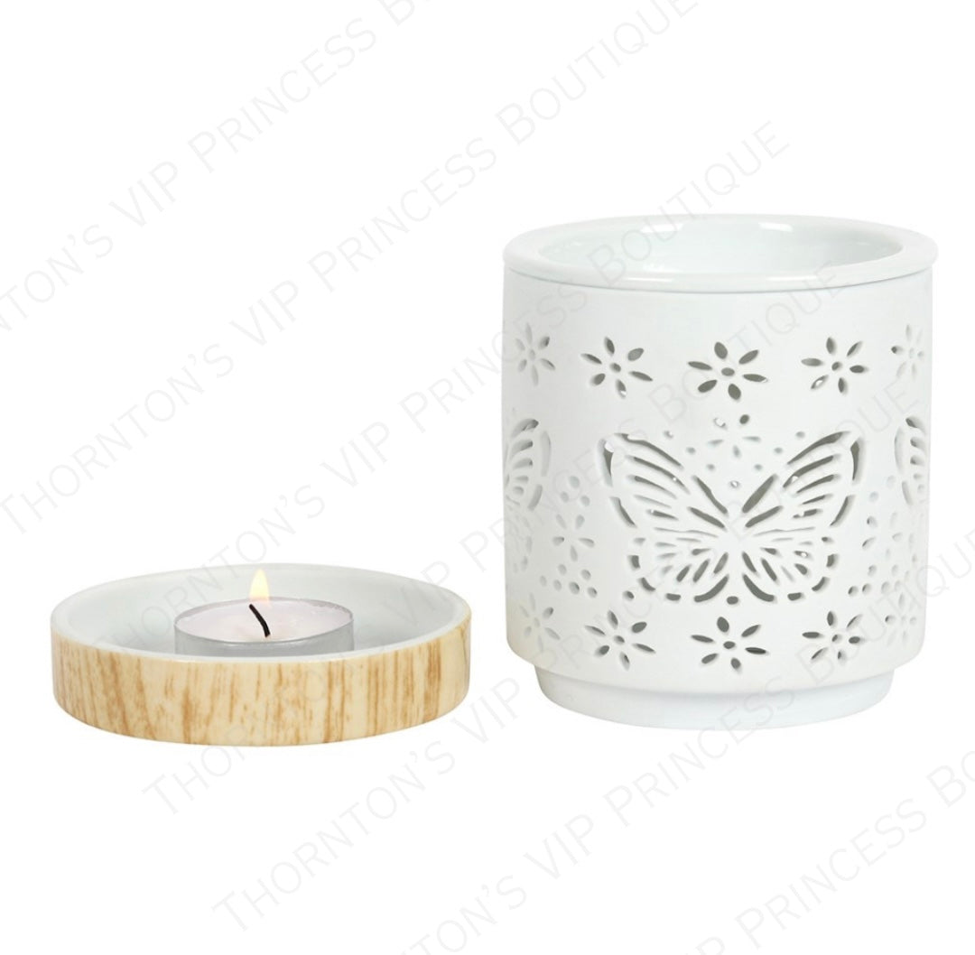 Matte Ceramic Butterfly Burner