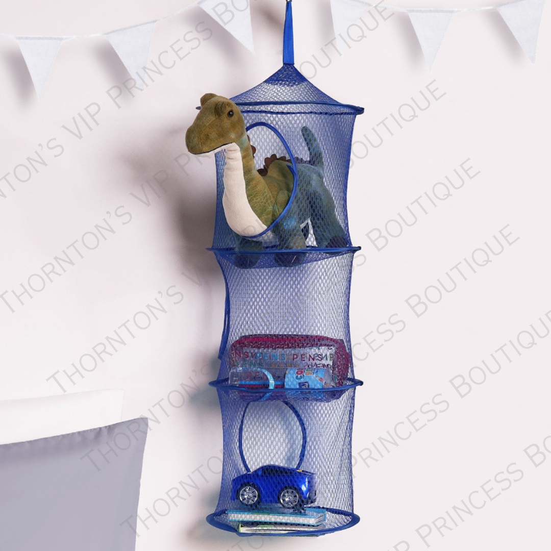 Kids Toy Storage Hanging Net - 3 Basket