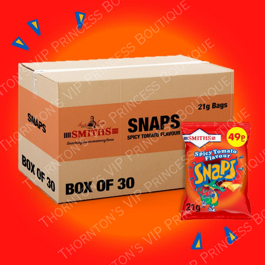 Box Of 30x Smiths Snaps Spicy Tomato