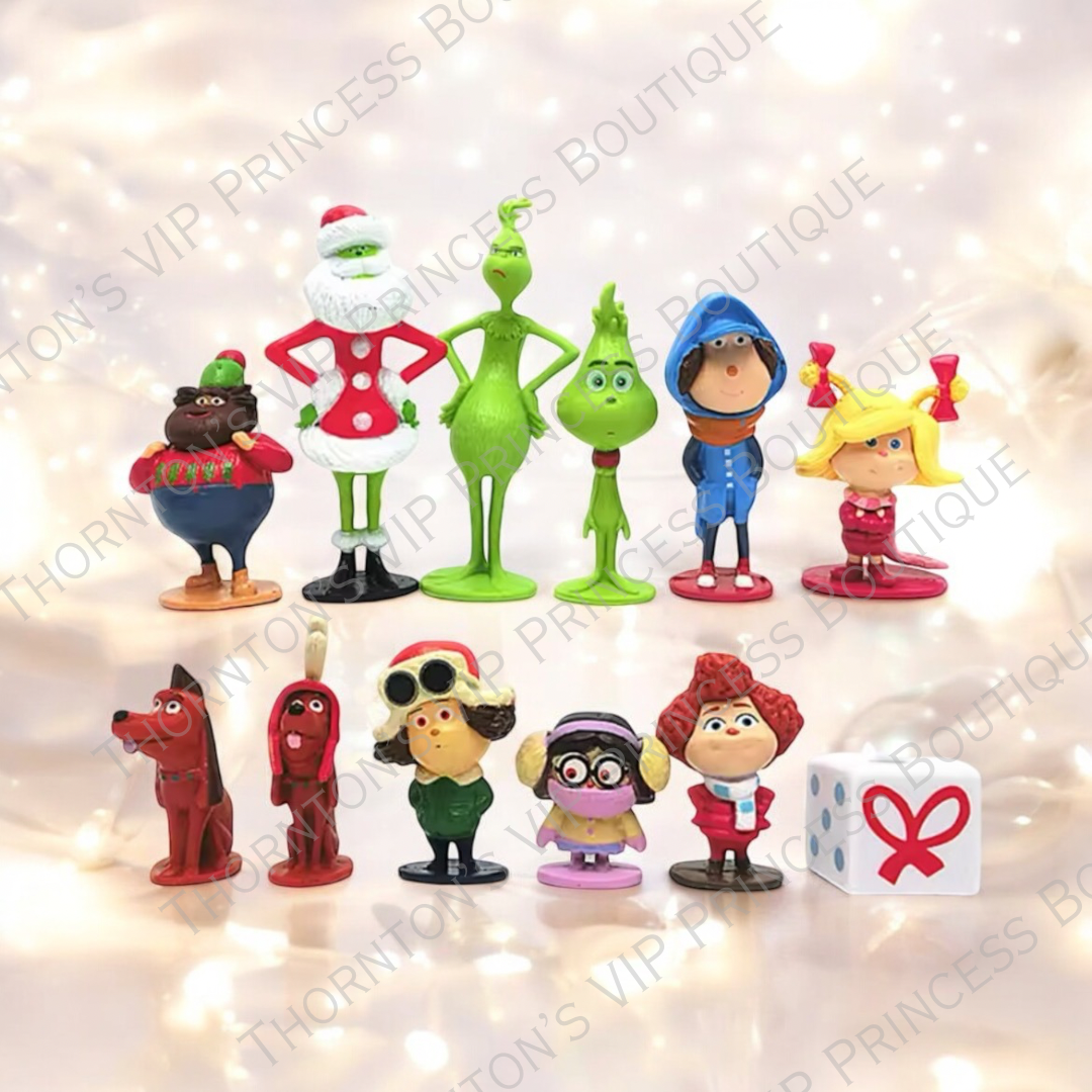 Grinch 12Pcs Mini Action Figure Set