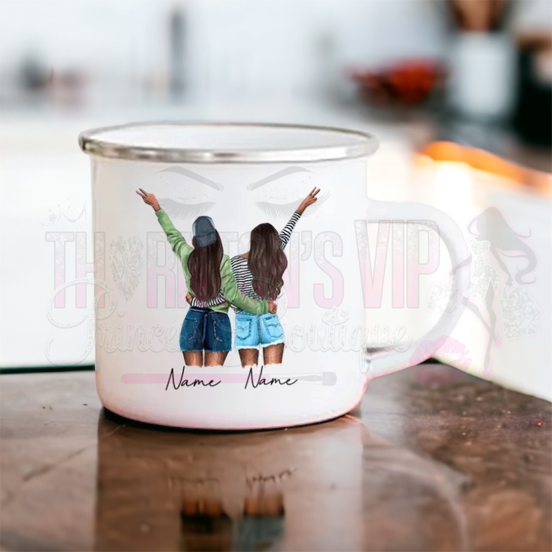 Personalised Cartoon Best-Friends Mug