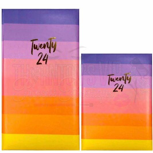 Vivid Horizons Rainbow Striped 2024 Diary