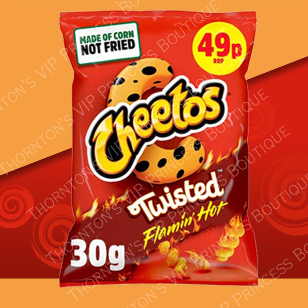 Box Of 30x Cheetos Twisted Flamin’ Hot