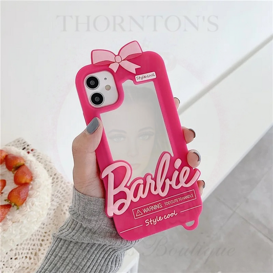 Barbie Bowtique Silicone Mirror IPhone Case
