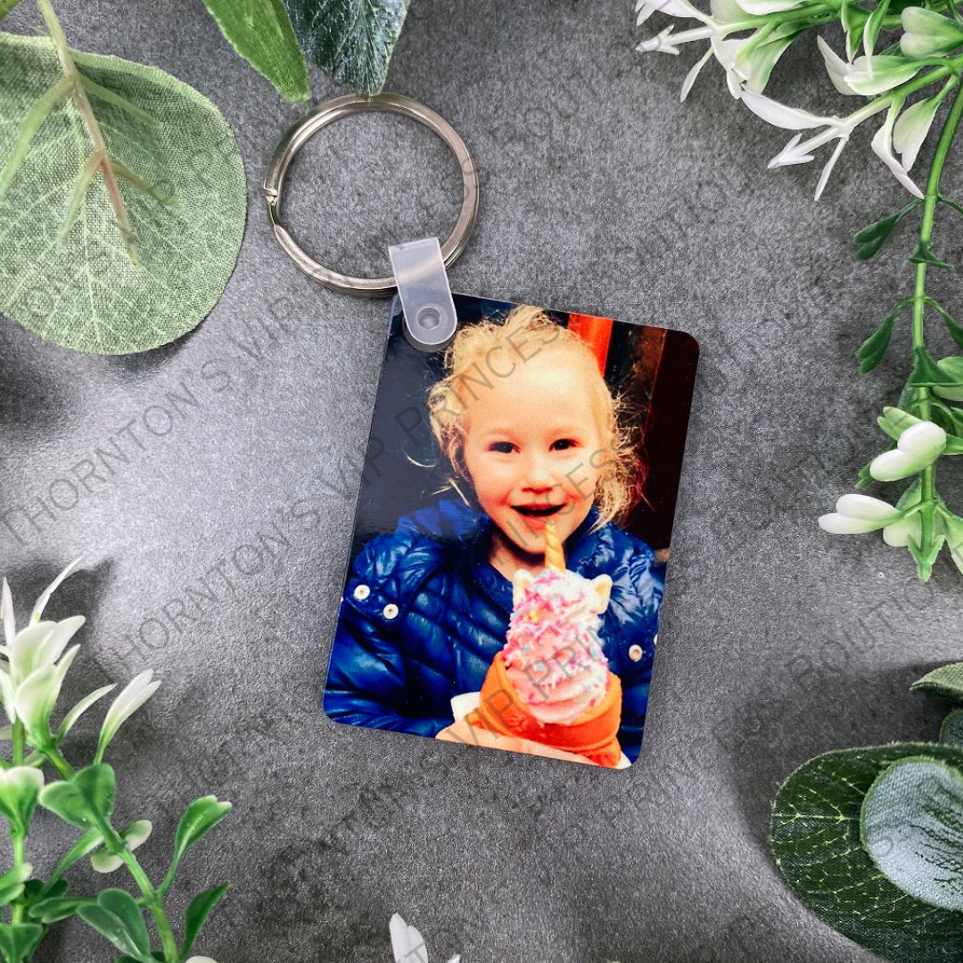 Personalised Photo Keyring - Rectangular