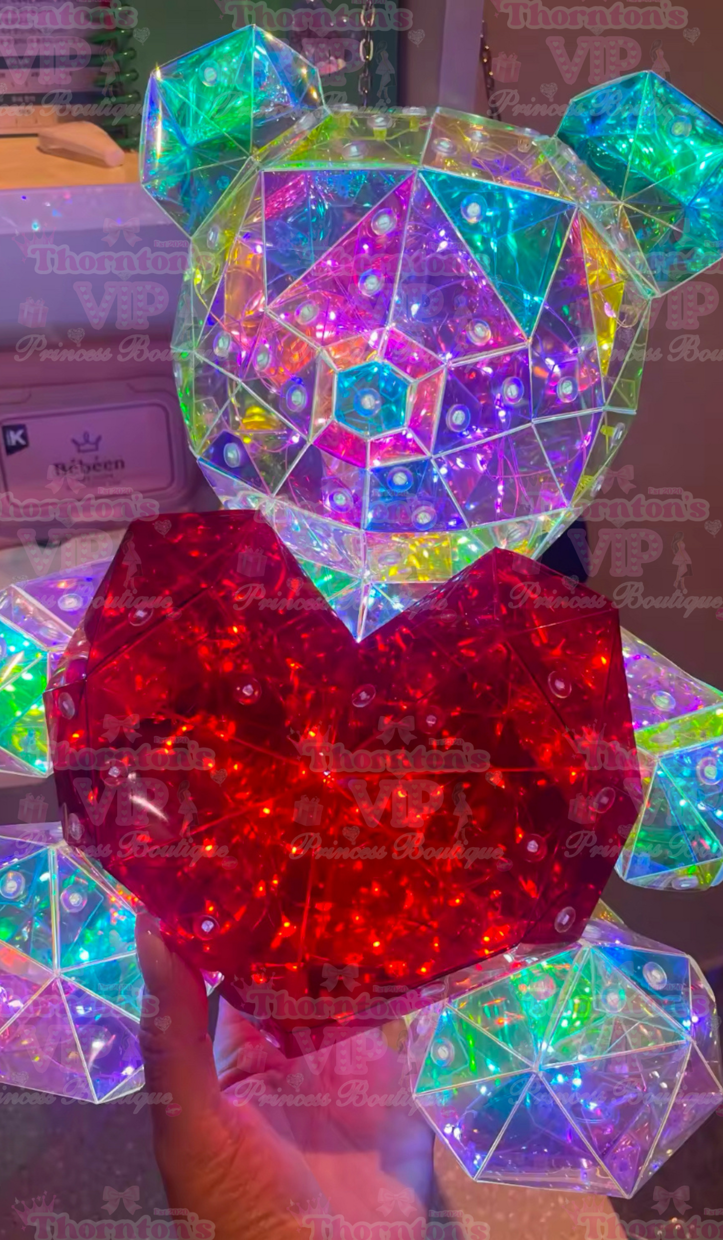 LED Heart Bear