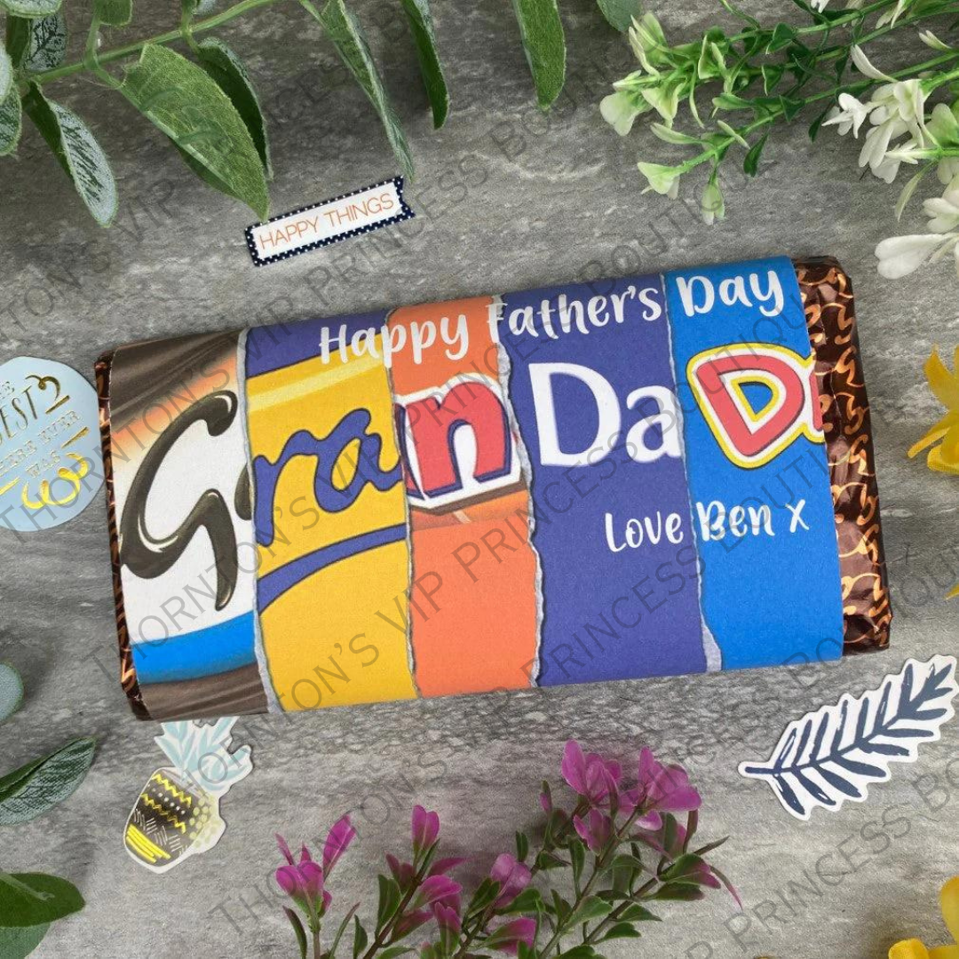 Happy Father's Day Personalised Chocolate Bar