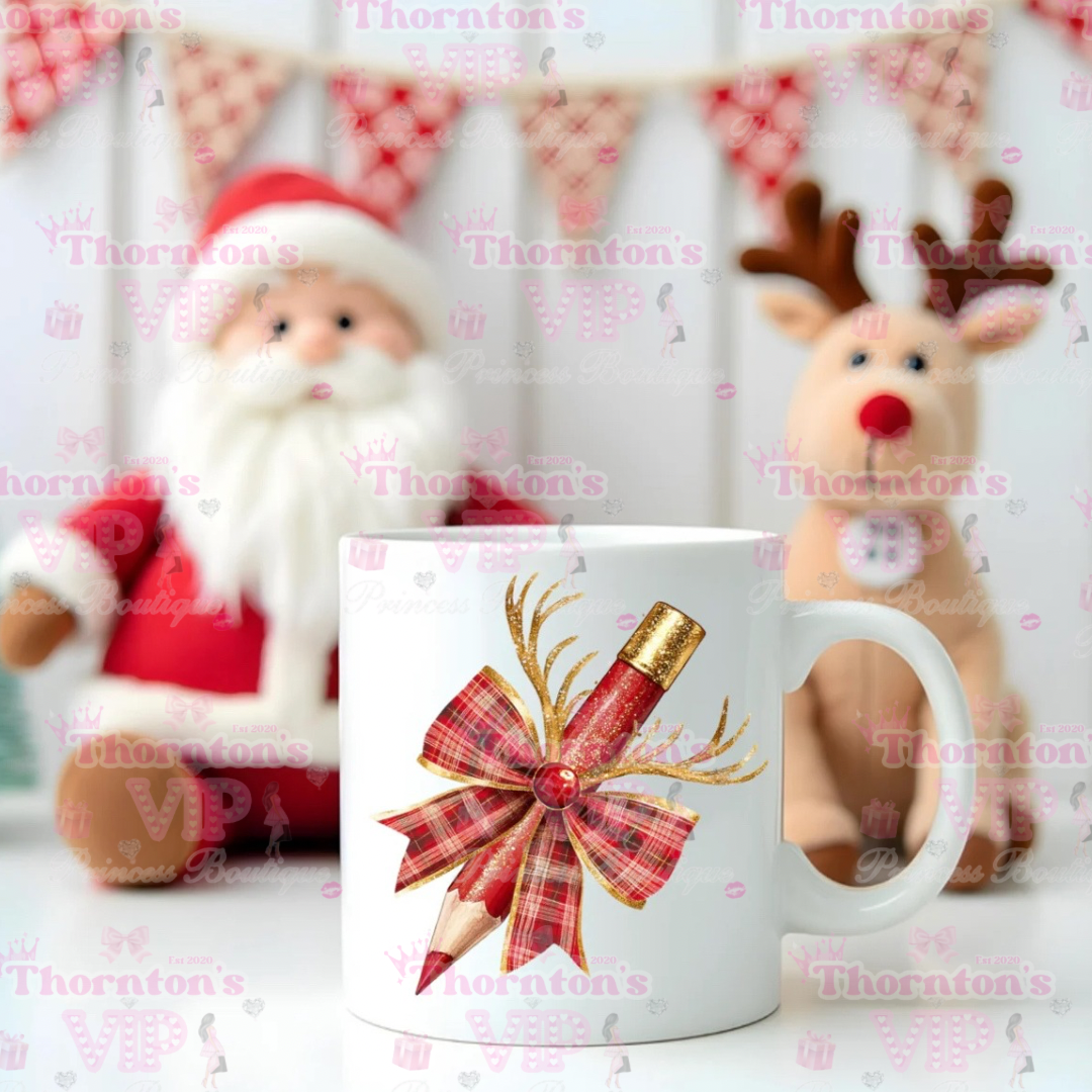 Christmas Pencil Mugs