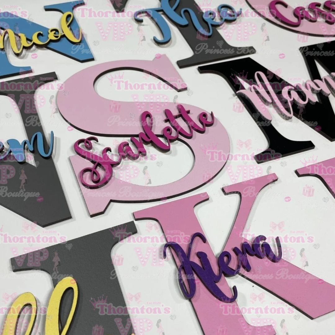 Personalised Painted Wooden Name