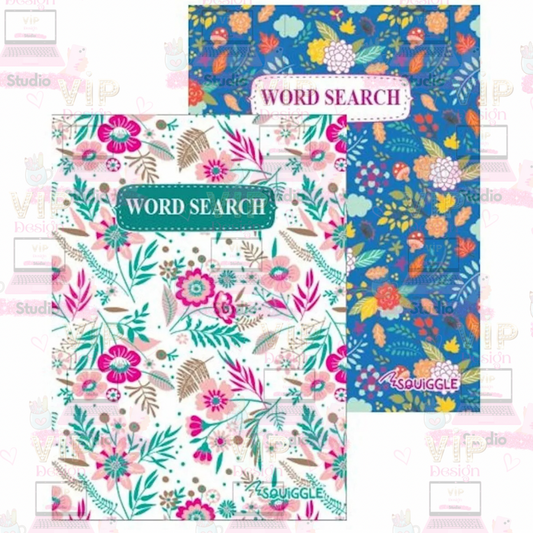 Floral A5 Wordsearch Book