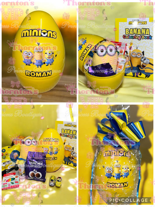 Kids Minions Filled Gift Egg Hamper