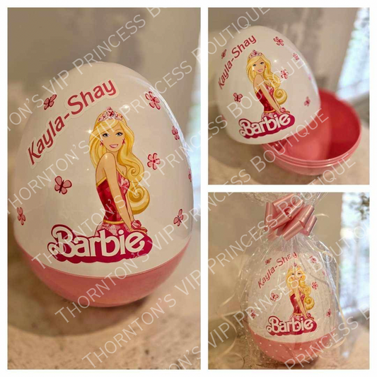 Barbie Personalised Filled Christmas Gift XL Egg Hamper