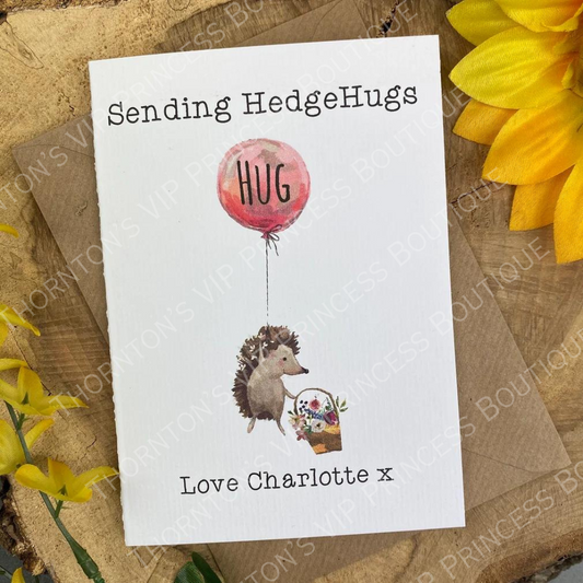 Sending Hedgehugs Card