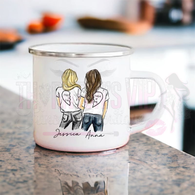 Personalised Cartoon Best-Friends Mug