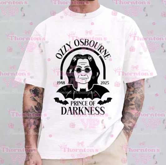 Men’s Rock Legend-Inspired T-Shirt – “Prince of Darkness” Graphic Tee