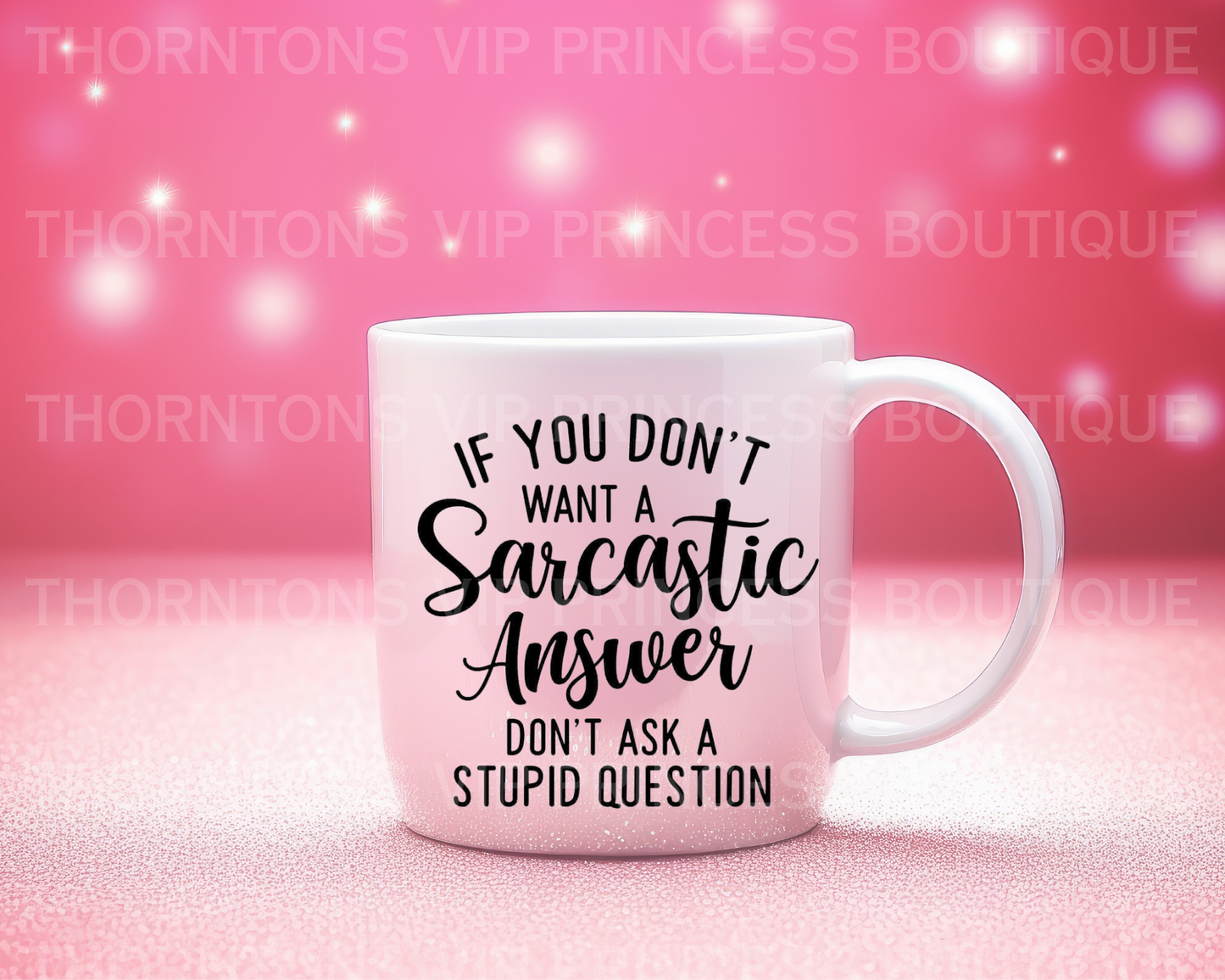 Sarcastic Answer Funny Novelty Mug