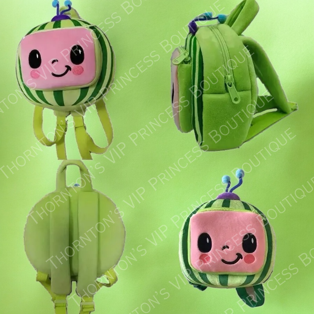 Popular Kids Cartoon Plush Watermelon Backpack