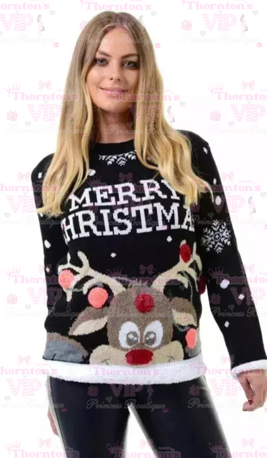 Reindeer Merry Christmas Women’s Jumpers