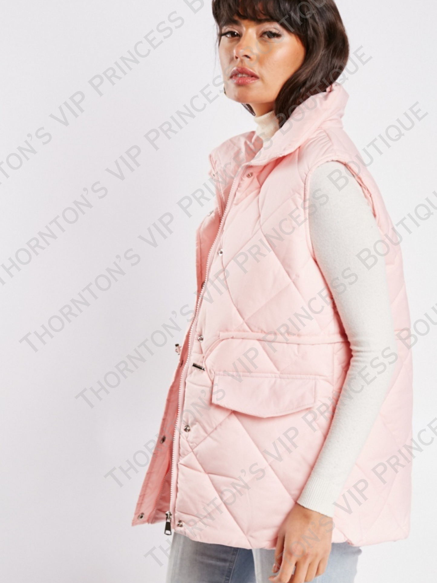 Diamond Quilted Puffer Gilet