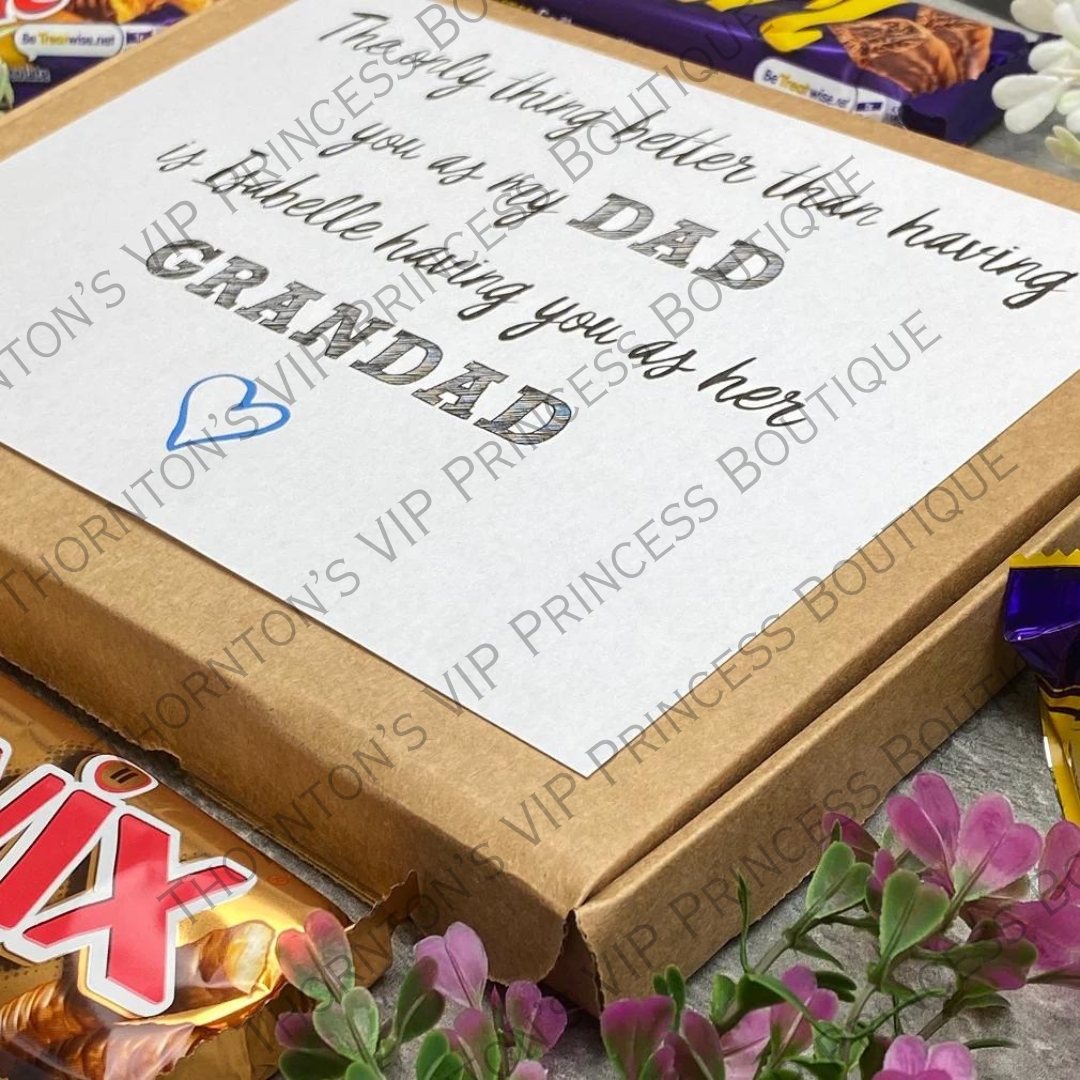 Personalised Grandad Chocolate Box