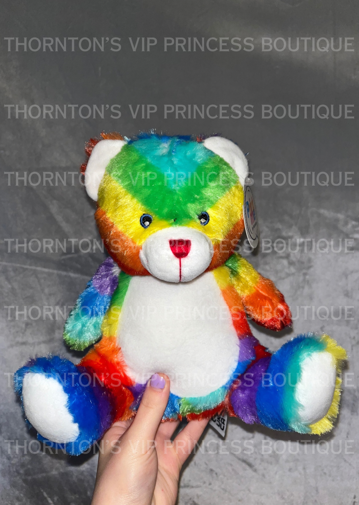 Rainbow Plushie Bear - Personalisable