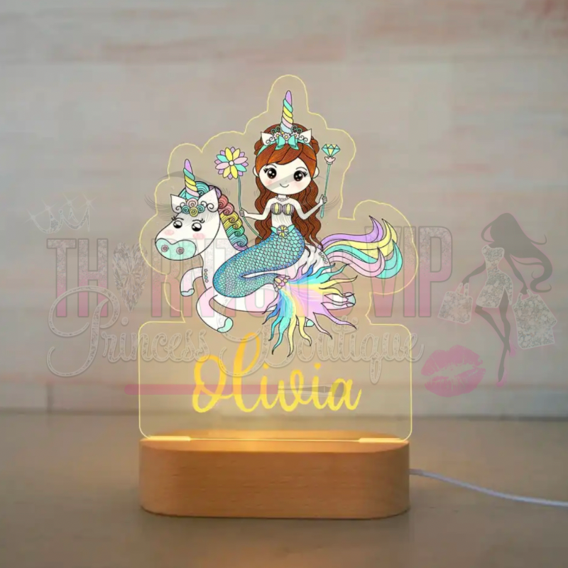 Personalised Zoo Glow Kids Night Light