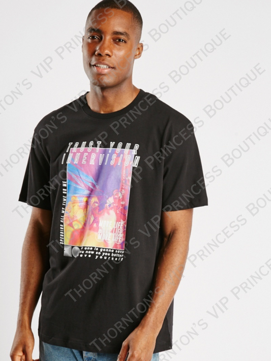 Men’s Graphic Print Cotton T-Shirt