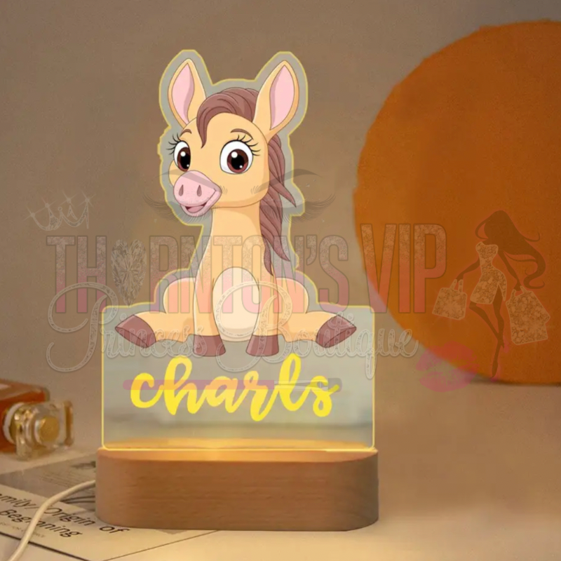 Personalised Zoo Glow Kids Night Light