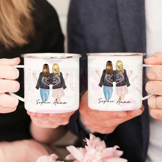 Personalised Cartoon Best-Friends Mug