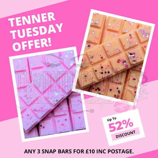 TENNER TUESDAY OFFER - 3 Snap Bars For £10 (RRP £20.97)