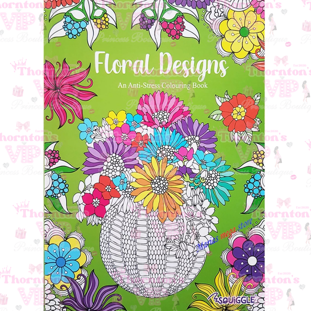 Floral Designs Colouring Book