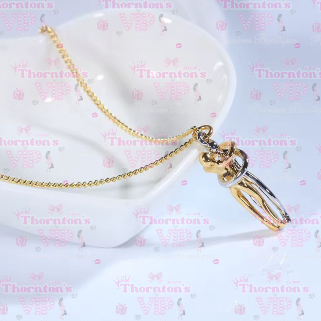 Hug Couples Pendant Necklace