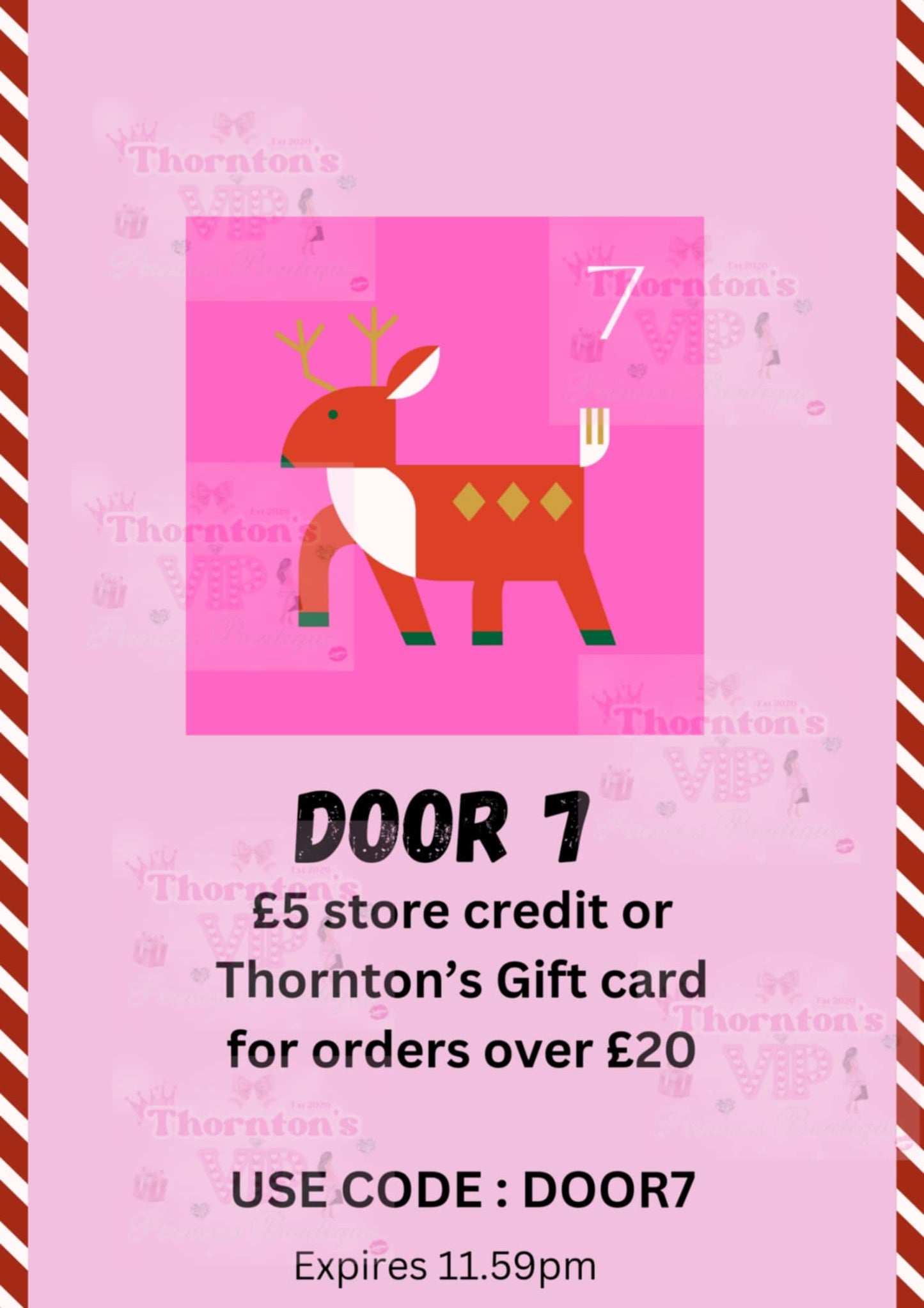 🎁Advent Calendar Door 7 - £5 Store Credit Or Gift Card🎁