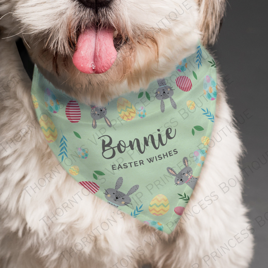 Personalised Easter Dog Bandana