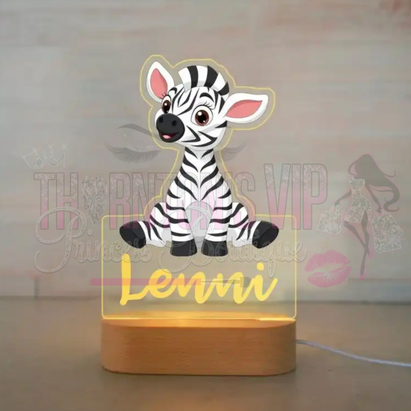 Personalised Zoo Glow Kids Night Light