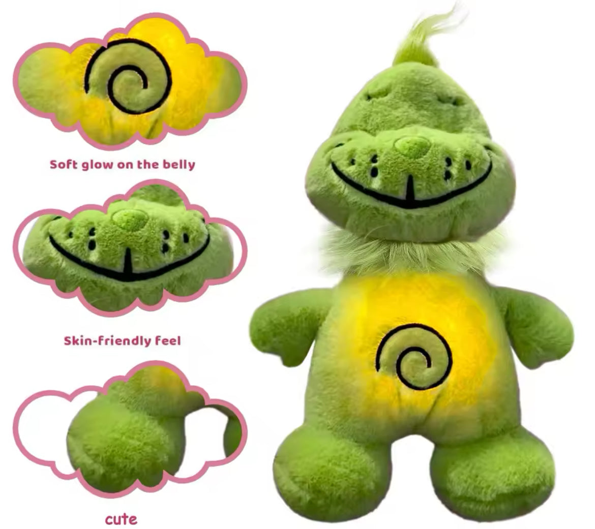 Musical Grinch Soft Toy With Glowing Belly