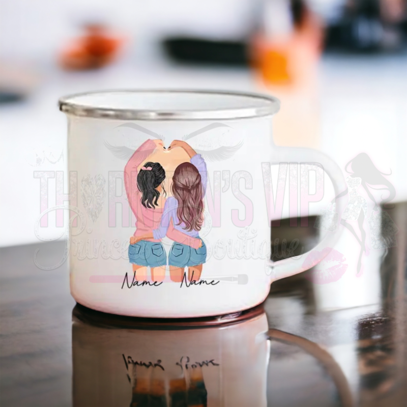 Personalised Cartoon Best-Friends Mug