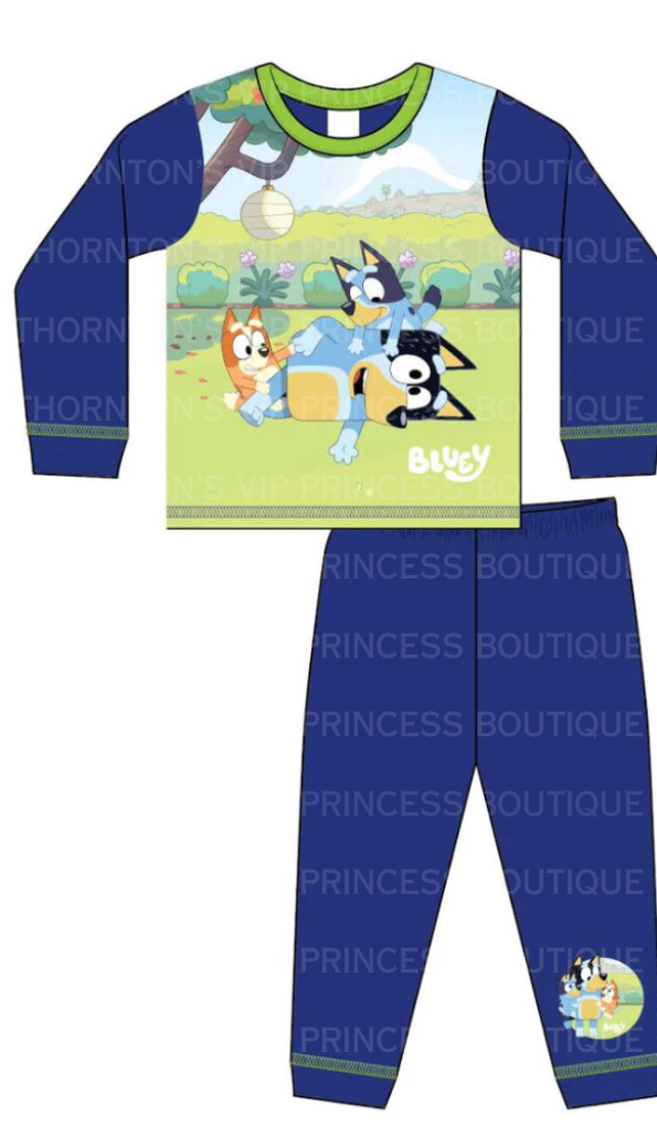 Popular Cartoon Dog Garden Playing Design Kids Pyjama Set