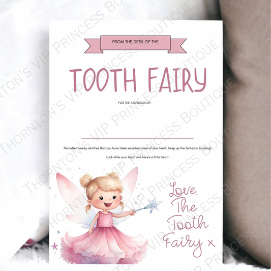 The Tooth Fairy Certificate