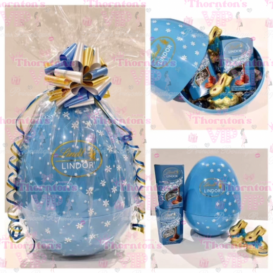 Blue Lindt Filled Gift XL Egg Hamper